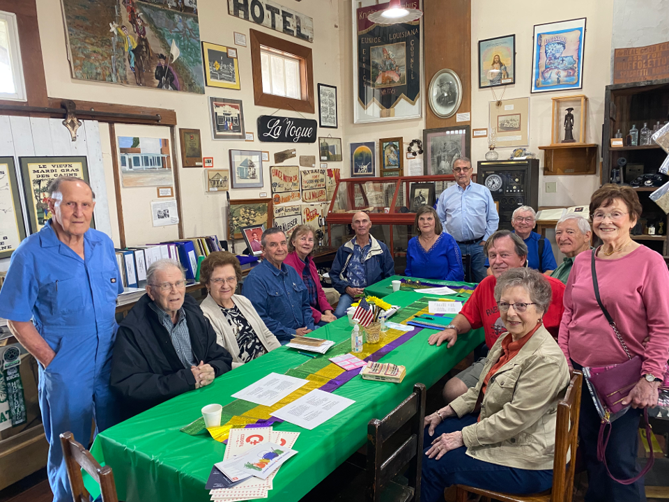 Photo of Eunice French table at Depot Museum